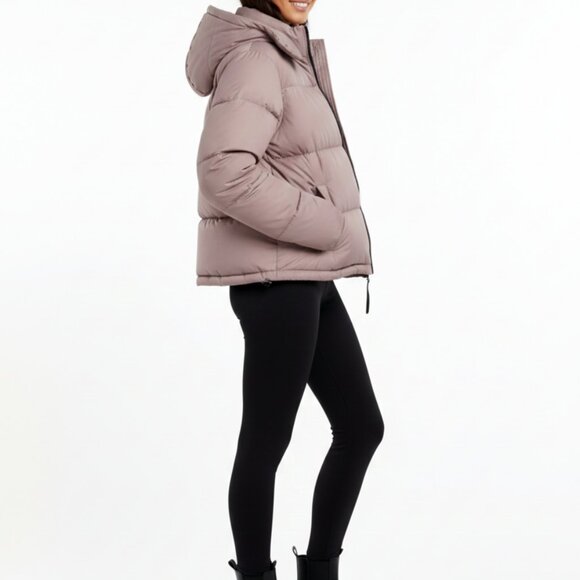 Aritzia TNA The Super Puff Shorty Women Premium Goose Down Winter Jacket Pink(M) - Picture 3 of 10